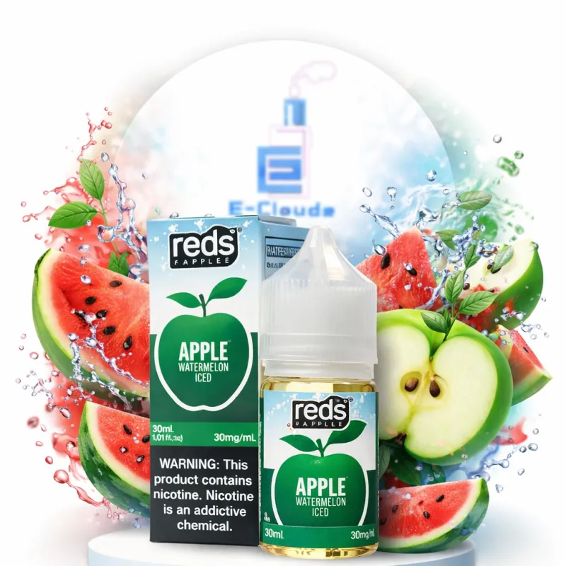 APPLE WATERMELON - Red's Apple E-Juice - 7 Daze SALT - 30mL