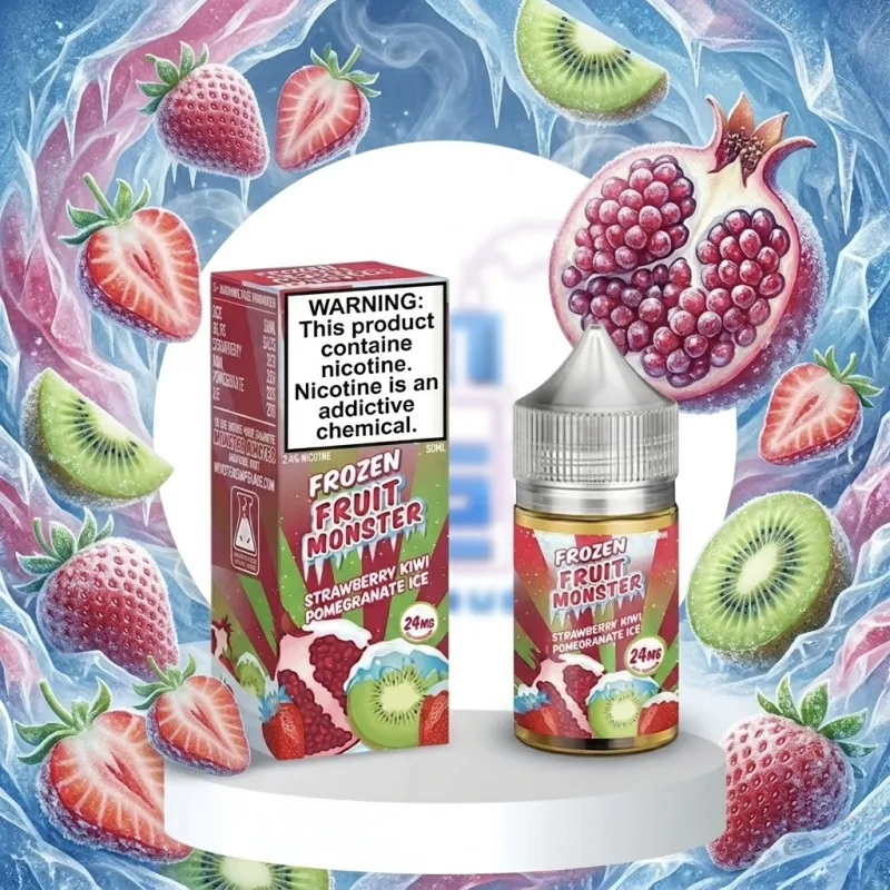 Frozen Fruit Monster Salt - Strawberry Kiwi Pomegranate ice