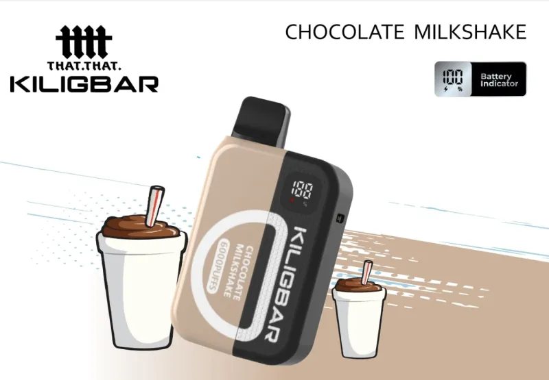 KILIGBAR 6000puffs kit- Chocolate Milkshake 